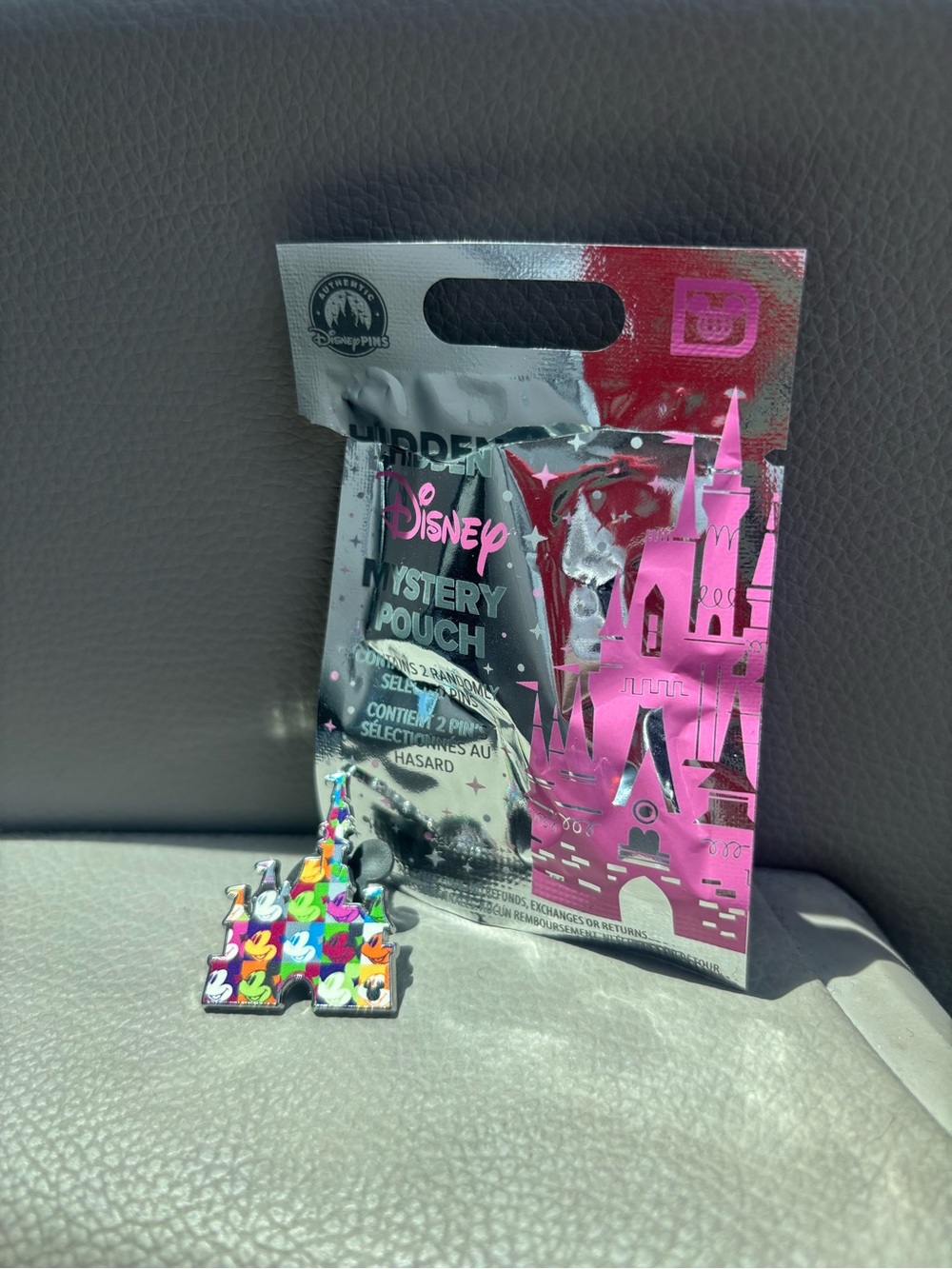 Disney Parks Hidden Mickey Wave B 2025 Rainbow Mickey Head Castle Pin